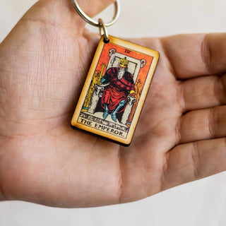 The Emperor  Wooden Keychain
