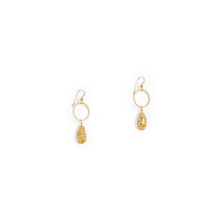 Rhea Earrings: Coral Jade