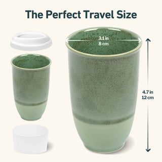 Emerald Ceramic Travel Mug – 12oz