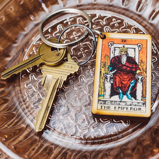 The Emperor  Wooden Keychain