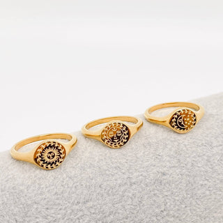 Celestial Sun 18K Gold Plated Ring