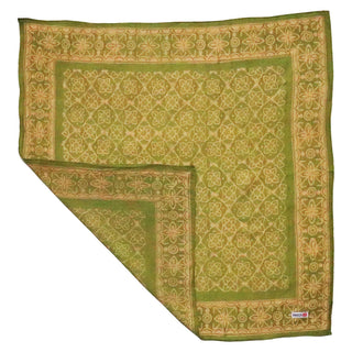 Hand Dyed Batik Bandana Lime Blossom Green