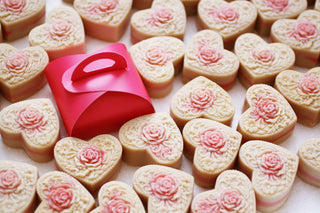 Rose Heart Floral Soap