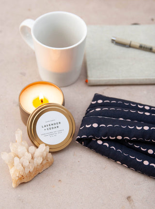 Lavender + Cedar-Travel Tin Candle