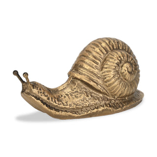 Verdor Golden Snail Cast Iron Decor
