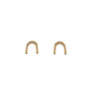 Arch Stud Earrings - Gold
