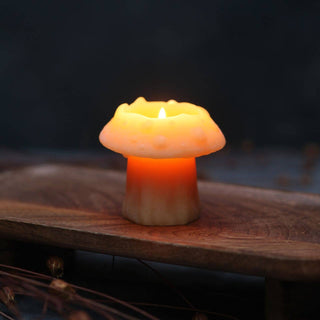 Mushroom Candles – 100% Pure Beeswax – 3 Styles: Morel Mushroom
