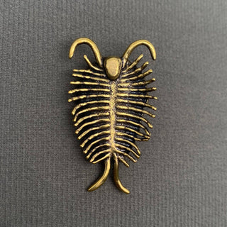 Vintage Brass Trilobite Desktop Figurine