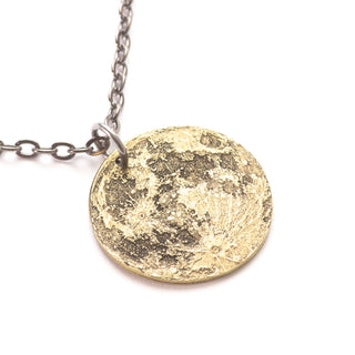 Harvest Moon Brass Necklace: Charm