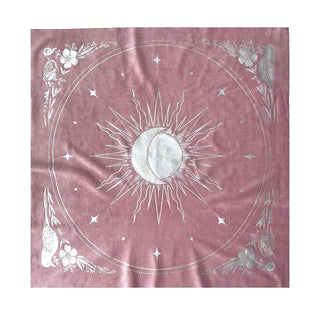 Celestial Velvet Altar Cloth Dark Purple Velvet + Gold Foil