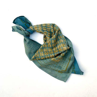 Surya Bandana: Light-Blue-Green