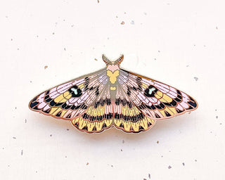 Sheep Moth (Hemileuca eglanterina) Enamel Pin: Locking Pin Back