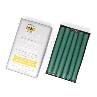 Unscented Hand Dipped Taper Candles 12"