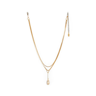 Livia Necklace: Coral Jade