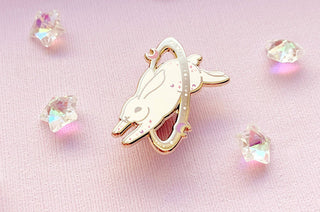 Cosmic Rabbit Enamel Pin