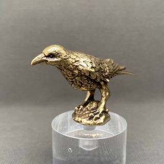 Brass Crow Desktop Figurine
