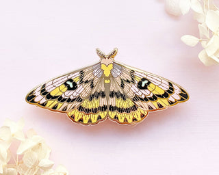 Sheep Moth (Hemileuca eglanterina) Enamel Pin: Locking Pin Back