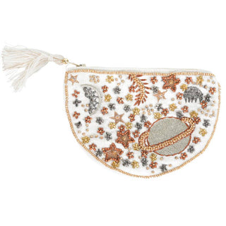 Saturn Moon Zipper Pouch
