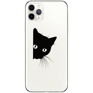 Lurking Kitty Cat Cute Vinyl Sticker