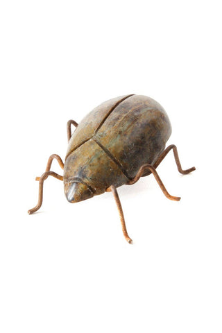 Stone and Wire Beetle Sculptures