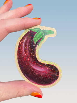 Eggplant Sticker - 3 Inch
