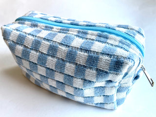 Checkerboard Cosmetic Accessory Zipper Pouch