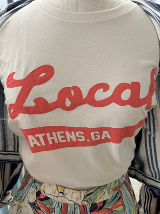 Local Tee - Tan/Coral