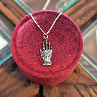 Sterling Fortune Teller Pendant Necklace