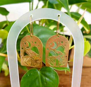 Starry Shroom Earrings