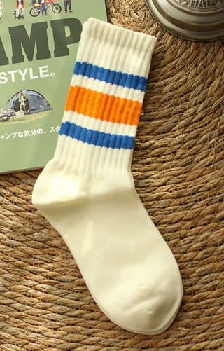 Retro Athletic Stripe Socks