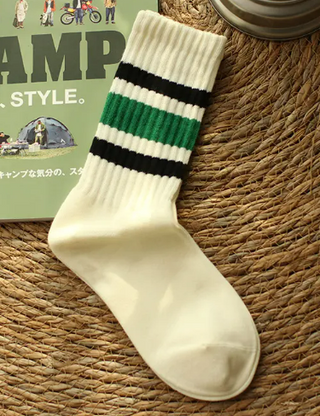 Retro Athletic Stripe Socks