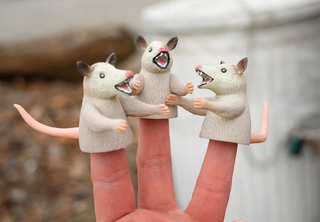 Opossum Finger Puppets