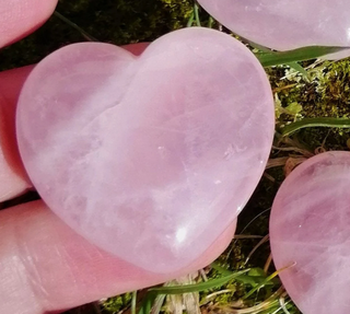 Rose Quartz Heart  Small