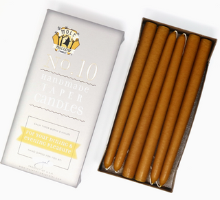 Unscented hand Dipped Taper Candles 10"