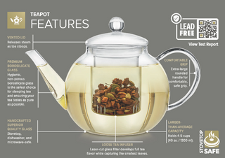 Celebration Glass Teapot