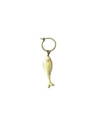 Little Fish Brass Hoops