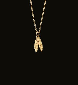 Bronze Cicada Pendant Necklace