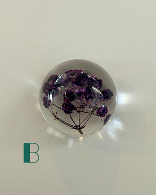 Preserved Florals Resin Half-Sphere