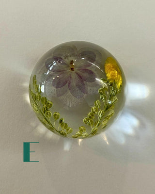Preserved Florals Resin Half-Sphere