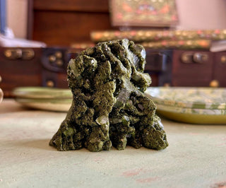 "Forest Fairy" Epidote w/ Quartz Specimen