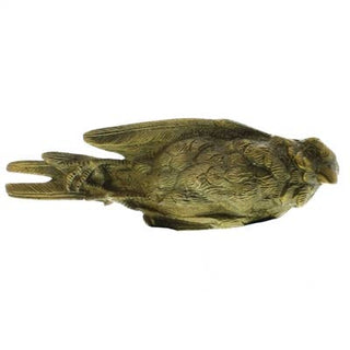 Still Bird Brass Paperweight in Antique Brass