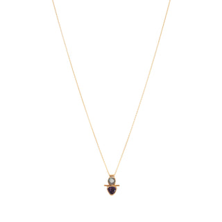 Classic Thistle Necklace: Labradorite