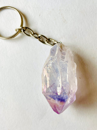 Amethyst Aura Point Keychain