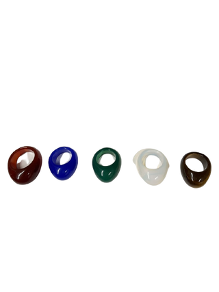 Solid Domed Stone Ring