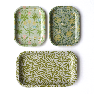 Small Metal William Morris Jasmine Pattern Ritual Tray