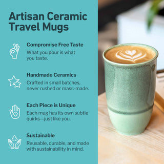 Emerald Ceramic Travel Mug – 12oz