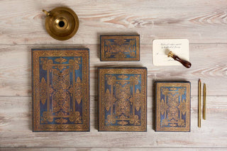 Blue Luxe Hardcover Journal: Lined, Mini