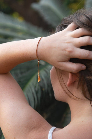 Sintha Silk Bead Bracelet: Rust