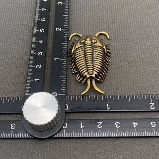 Vintage Brass Trilobite Desktop Figurine