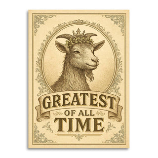 Greatest of All Time Appreciation Card
